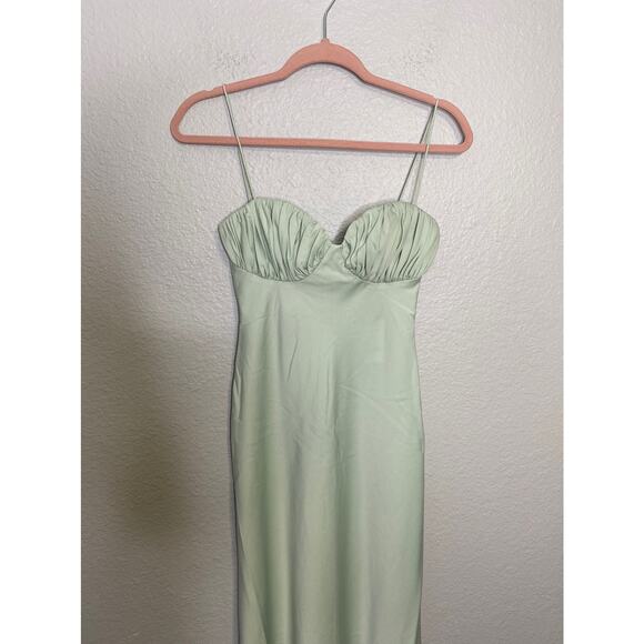 MISHA Casandra Midi Dress Seafoam 0 - Picture 8 of 10
